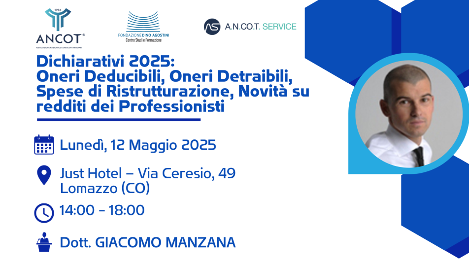 Dichiarativi 2025: Oneri Deducibili, Oneri Detraibili, Spese di Ristrutturazione, Novità su redditi dei Professionisti